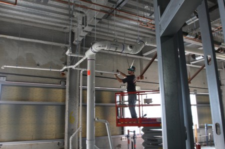 Pluming Installation on Level 12 of the Adult Tower