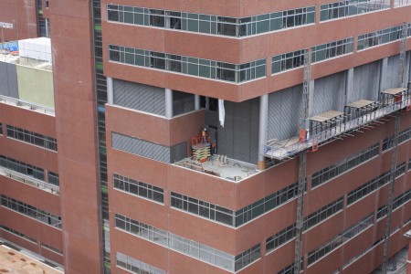 Installation of Mechanical Louvers on Level 6
