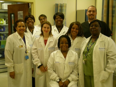 Phlebotomy staff of the Green Spring Station Lab